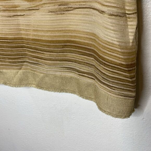 KD Spring Lagenlook Artsy Short Sleeve Top Tan V-Neck Shirt Lined Women’s XL‎ - Picture 10 of 16